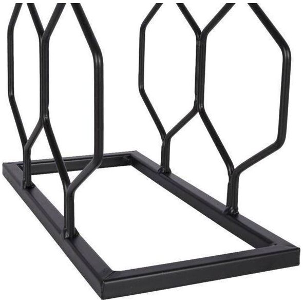 Vilde Stojak metalowy czarny wino regał szafka półka na wina 8 butelek 23x11x48 cm