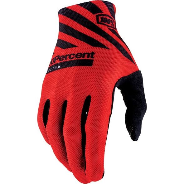 100% Rękawiczki 100% CELIUM Gloves Racer Red - L (długość dłoni 193-200 mm) (NEW 2022)