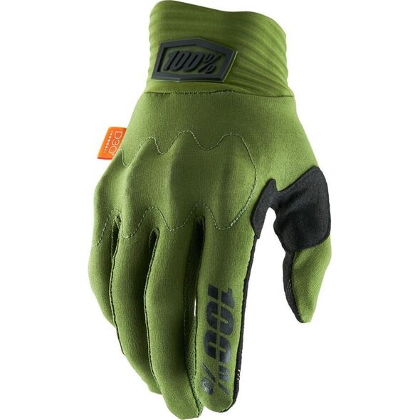 100% Rękawiczki 100% COGNITO Gloves Army Green - L (długość dłoni 193-200 mm) (NEW 2022)