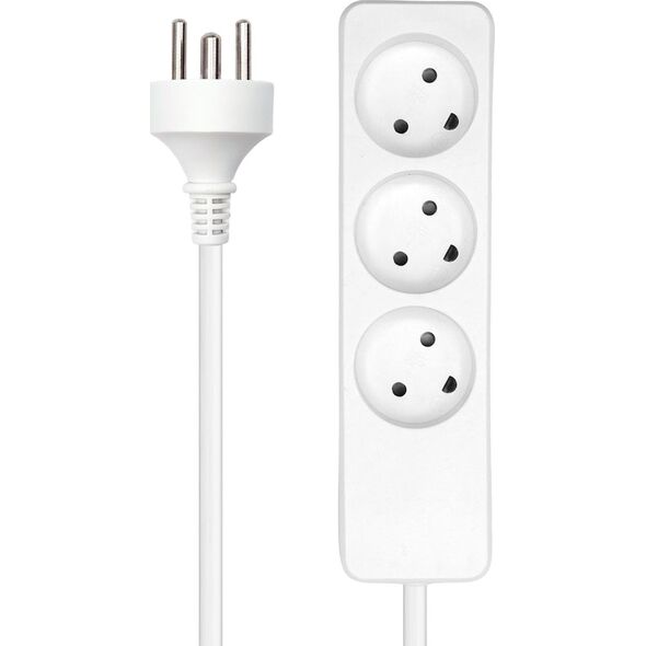 ProXtend Danish Power Strip 3 gniazda 10 m biała (K3-K10W)