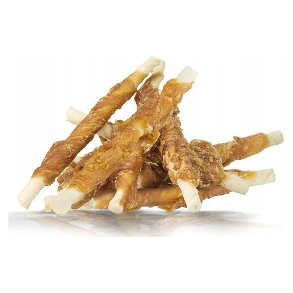 Hau&Miau Pausesnack przysmak dla psa, patyk ze skóry owinięty kurczakiem 1kg