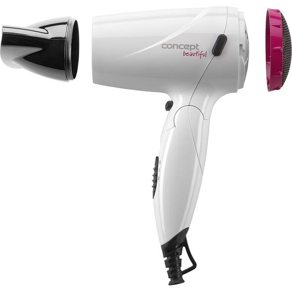Suszarka Concept SUSZARKA DO WŁOSÓW BEAUTIFUL 1500W VV5740 BIAŁO RÓŻOWA