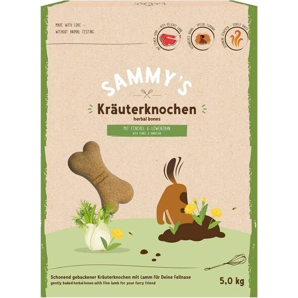 Sammys Sammy`S Ciastka Herbal Bones z jagnięciną i ziołami 5kg