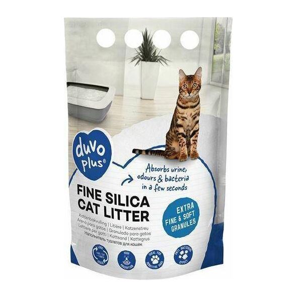 Żwirek dla kota Duvo+ Duvo+ Piasek Compact Silica White 5l Drobny Żwirek Silikonowy Dla Kotów