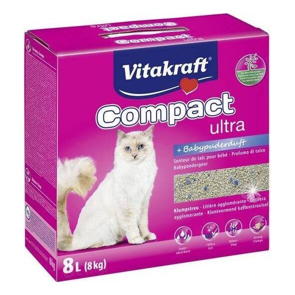 Żwirek dla kota Vitakraft COMPACT ULTRA PLUS Bezzapachowy