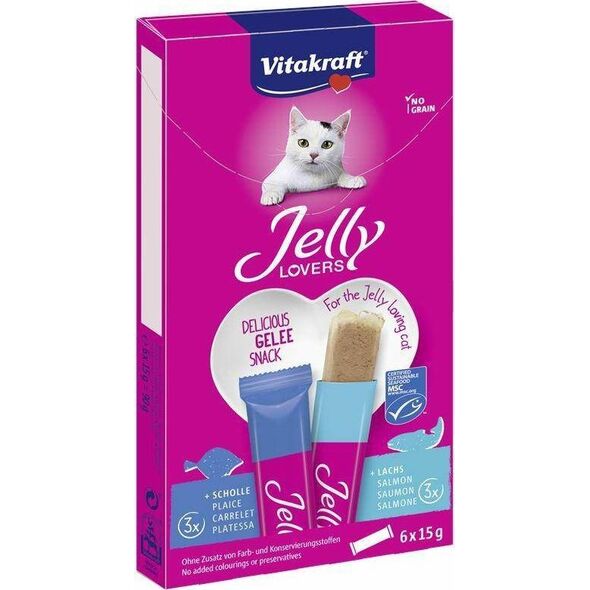 Vitakraft Vitakraft Kot 6x15g Jelly lovers Ryba