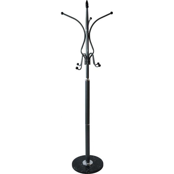 Topeshop WIESZAK NA UBRANIA STOJĄCY PODŁOGOWY MARBLE SZARY