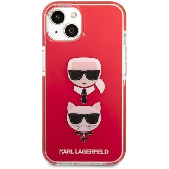 Karl Lagerfeld Karl Lagerfeld KLHCP13STPE2TR iPhone 13 mini 5,4" hardcase czerwony/red Karl&Choupette Head