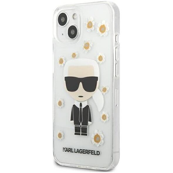 Karl Lagerfeld Karl Lagerfeld KLHCP13SHFLT iPhone 13 mini 5,4" przezroczysty/transparent Flower Ikonik Karl