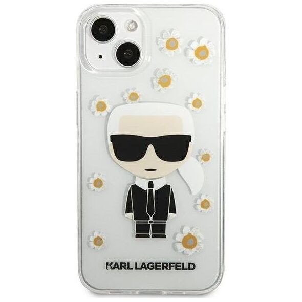 Karl Lagerfeld Karl Lagerfeld KLHCP13SHFLT iPhone 13 mini 5,4" przezroczysty/transparent Flower Ikonik Karl