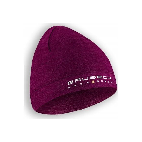 Brubeck HM10180 Czapka wełniana dwuwarstwowa unisex EXTREME WOOL śliwkowy S/M