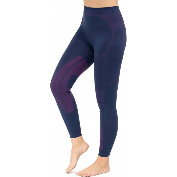 Brubeck LE13260 Spodnie damskie DRY z długą nogawką jeansowy/fioletowy S