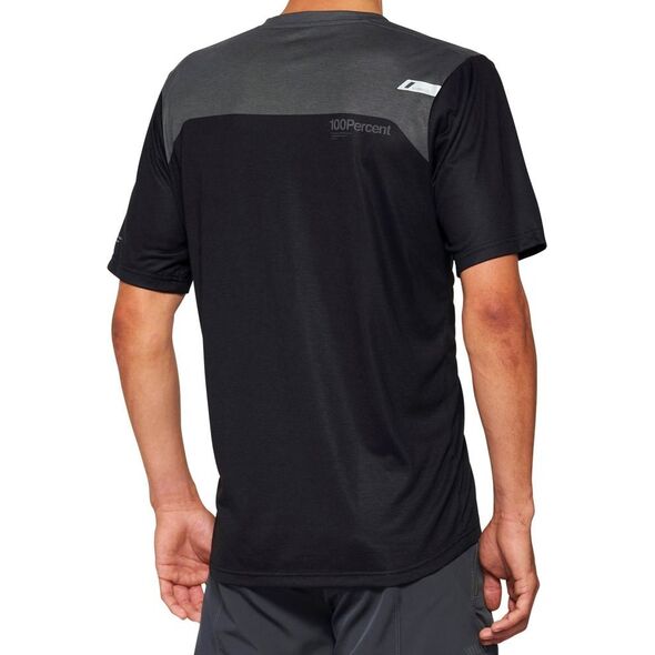 100% Koszulka męska 100% AIRMATIC Jersey krótki rękaw grey midnight roz. XL (NEW 2022)