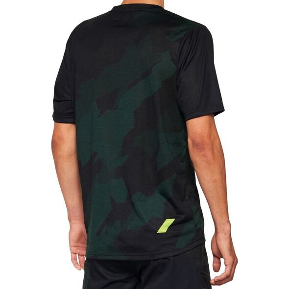 100% Koszulka męska 100% AIRMATIC LE Jersey krótki rękaw black camo roz. M (NEW 2022)