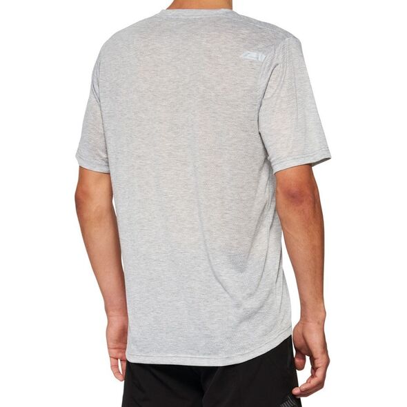 100% Koszulka męska 100% AIRMATIC Mesh Jersey krótki rękaw grey roz. XL (NEW 2022)