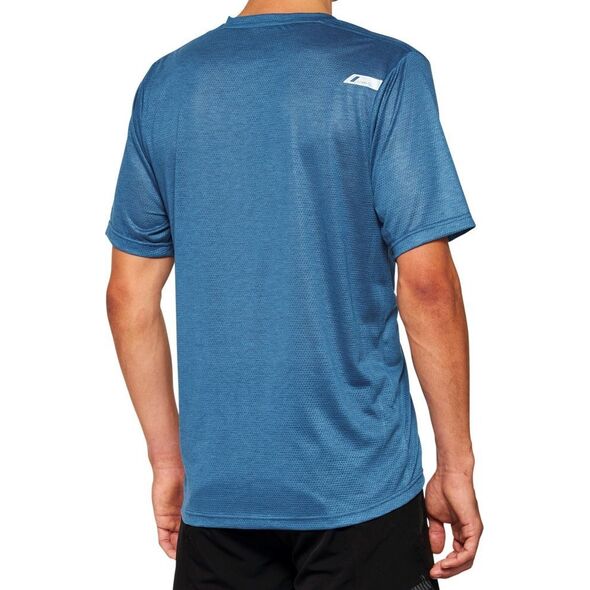 100% Koszulka męska 100% AIRMATIC Mesh Jersey krótki rękaw slate blue roz. L (NEW 2022)