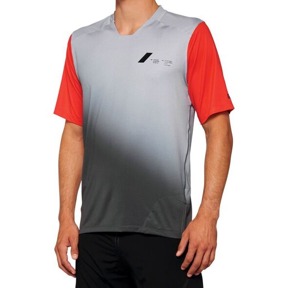100% Koszulka męska 100% CELIUM Jersey krótki rękaw black charcoal roz. L (NEW 2022)