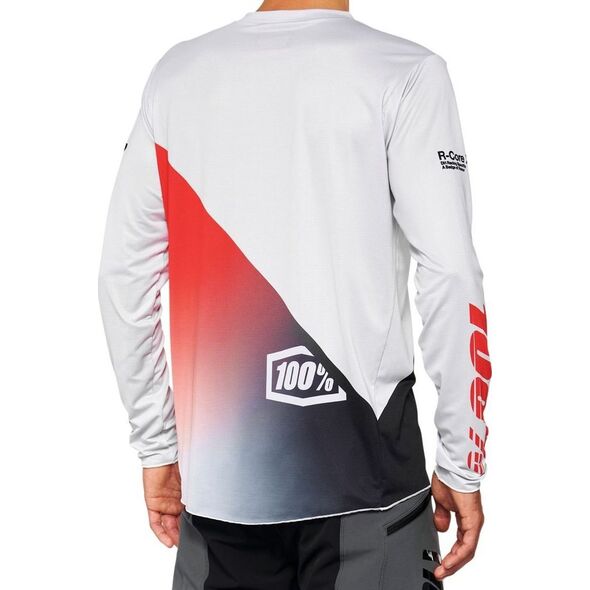 100% Koszulka męska 100% R-CORE X Jersey długi rękaw black grey roz. S (NEW 2022)
