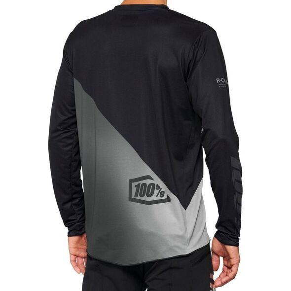 100% Koszulka męska 100% R-CORE X Jersey długi rękaw black grey roz. XL (NEW 2022)