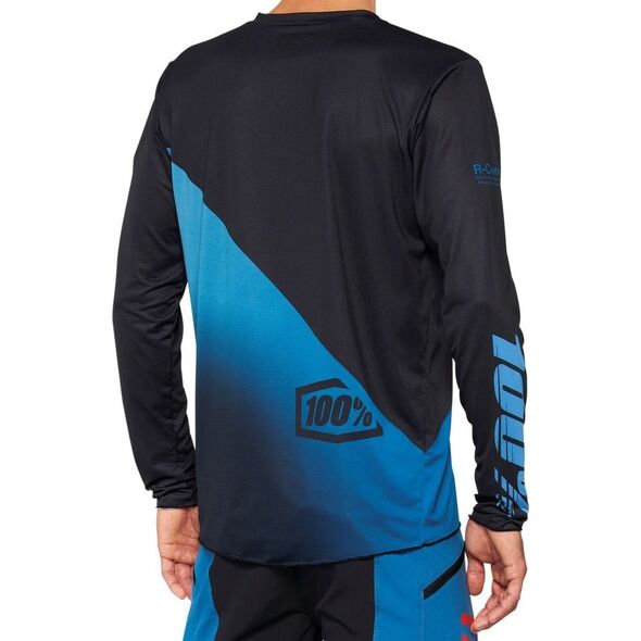 100% Koszulka męska 100% R-CORE X Jersey długi rękaw black slate blue roz. M (NEW 2022)