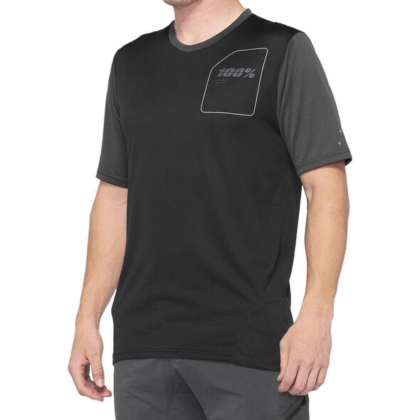 100% Koszulka męska 100% RIDECAMP Jersey krótki rękaw black forest green roz. M (NEW 2022)