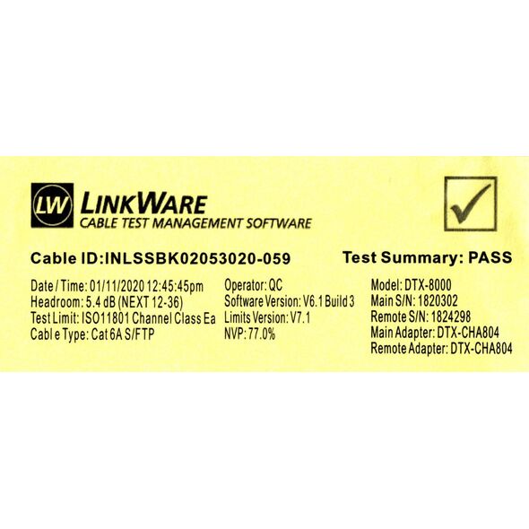 InLine InLine® Patch cable, Cat.6A, S/FTP, PUR industrial, black, 25m