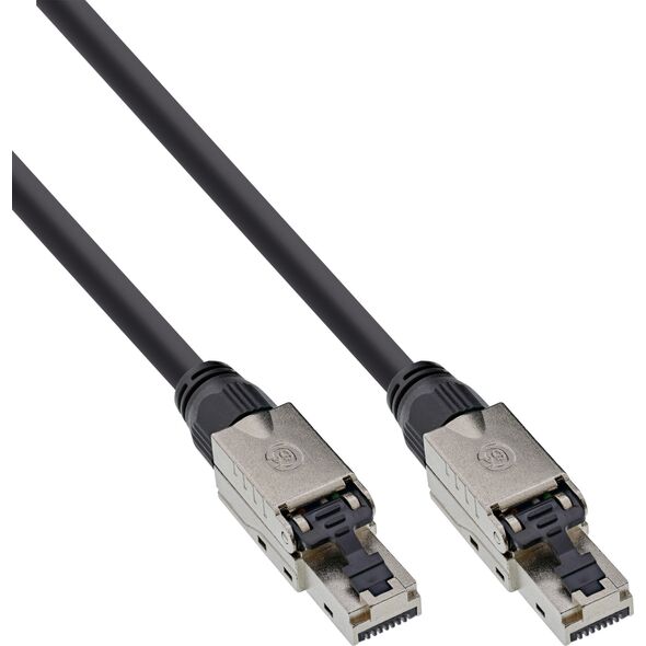 InLine InLine® Patch cable, U/UTP, Cat.6A, halogen-free, AWG23 copper, black, 30m