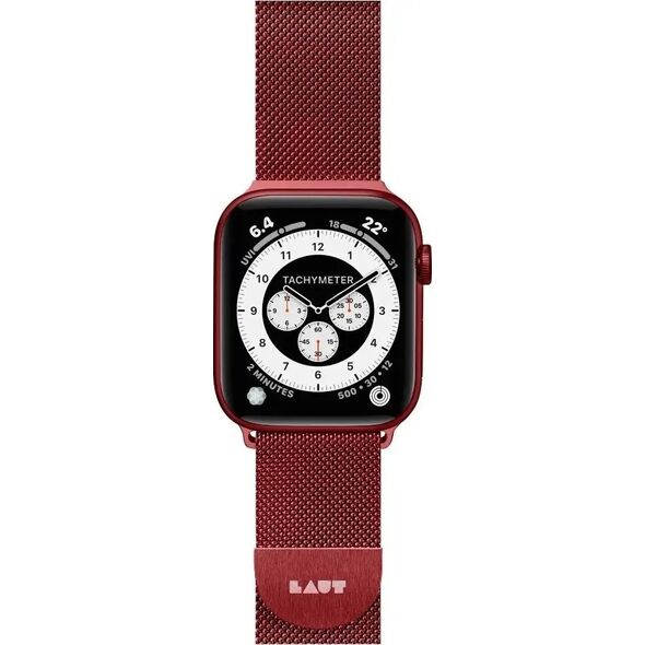 Laut LAUT Steel Loop - Stalowy pasek do zegarka Apple Watch 42/44 mm, czerwony