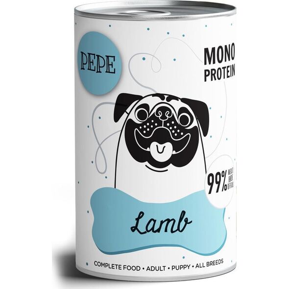 Paka Zwierzaka Paka Zwierzaka Karma mokra Pepe Lamb (jagnięcina) 400g