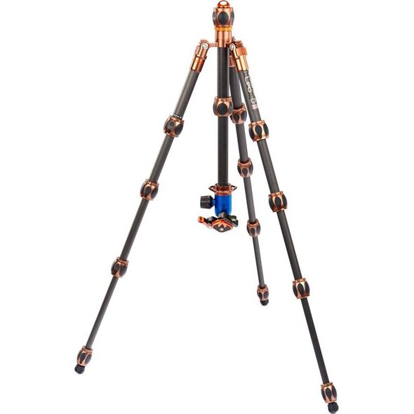 Statyw FeiYu Tech Statyw 3 Legged Thing Leo 2.0 Bronze, włókna węglowe, 5-sekcji, udźwig 30kg, głowica Pro Lever