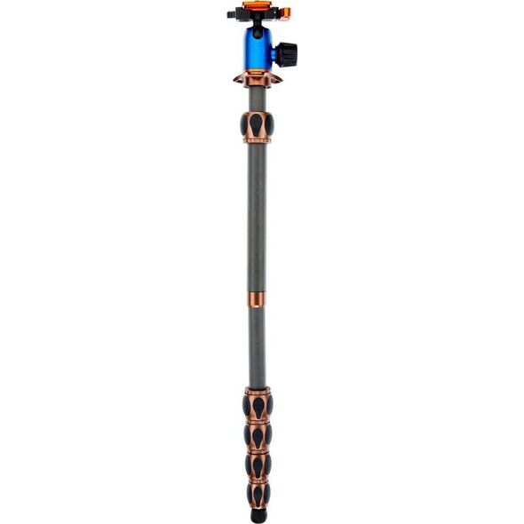 Statyw FeiYu Tech Statyw 3 Legged Thing Leo 2.0 Bronze, włókna węglowe, 5-sekcji, udźwig 30kg, głowica Pro Lever