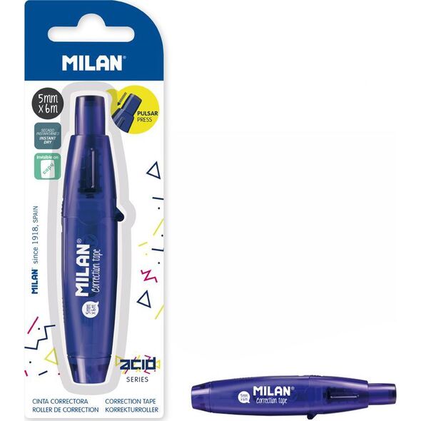 Milan KOREKTOR W TAŚMIE MINI MILAN ACID 1 SZTUKA NA BLISTRZE NIEBIESKI