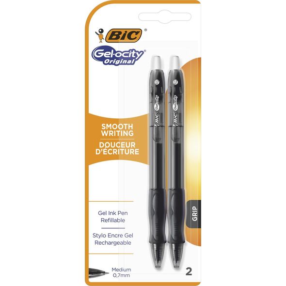 Bic DŁUGOPIS ŻELOWY GEL-OCITY ORIGINAL BIC CZARNY BLISTER 2SZT