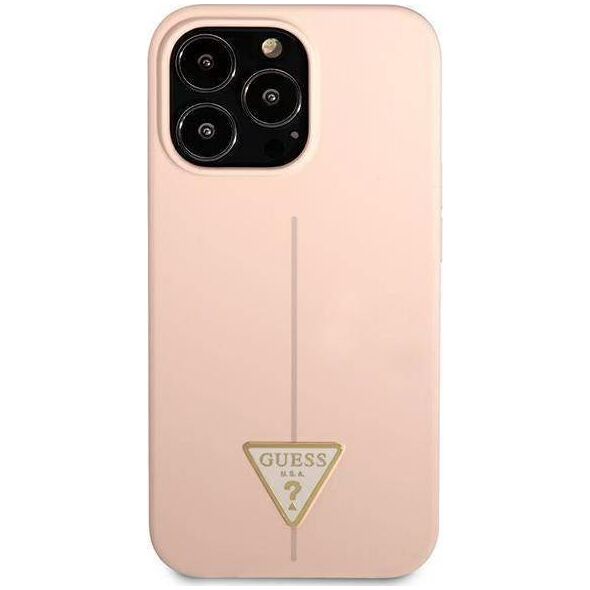 Guess Guess GUHCP13LSLTGP iPhone 13 Pro / 13 6,1" różowy/pink hardcase Silicone Triangle