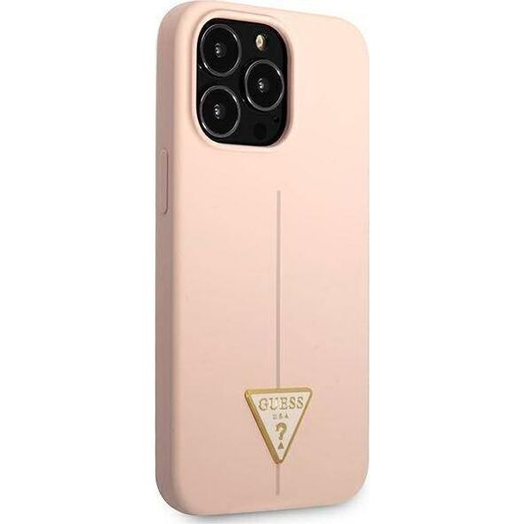 Guess Guess GUHCP13LSLTGP iPhone 13 Pro / 13 6,1" różowy/pink hardcase Silicone Triangle