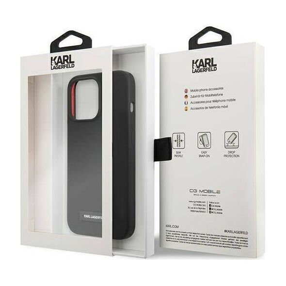 Karl Lagerfeld Karl Lagerfeld KLHCP13LSLMP1K iPhone 13 Pro / 13 6,1" hardcase czarny/black Silicone Plaque