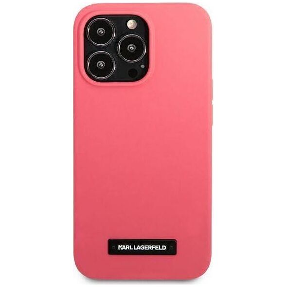 Karl Lagerfeld Karl Lagerfeld KLHCP13LSLMP1PI iPhone 13 Pro / 13 6,1" hardcase fuksja/fuchsia Silicone Plaque