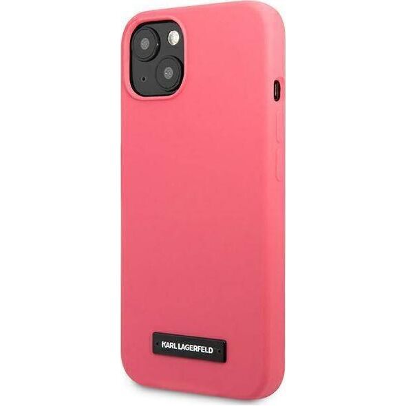 Karl Lagerfeld Karl Lagerfeld KLHCP13MSLMP1PI iPhone 13 6,1" hardcase fuksja/fuchsia Silicone Plaque