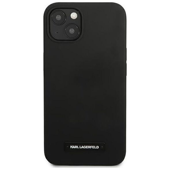 Karl Lagerfeld Karl Lagerfeld KLHCP13SSLMP1K iPhone 13 mini 5,4" hardcase czarny/black Silicone Plaque