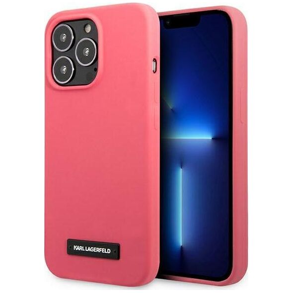 Karl Lagerfeld Karl Lagerfeld KLHCP13XSLMP1PI iPhone 13 Pro Max 6,7" hardcase fuksja/fuchsia Silicone Plaque