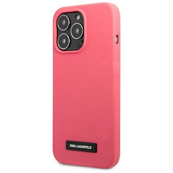 Karl Lagerfeld Karl Lagerfeld KLHCP13XSLMP1PI iPhone 13 Pro Max 6,7" hardcase fuksja/fuchsia Silicone Plaque