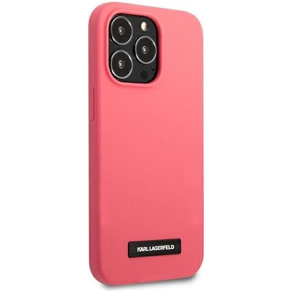 Karl Lagerfeld Karl Lagerfeld KLHCP13XSLMP1PI iPhone 13 Pro Max 6,7" hardcase fuksja/fuchsia Silicone Plaque