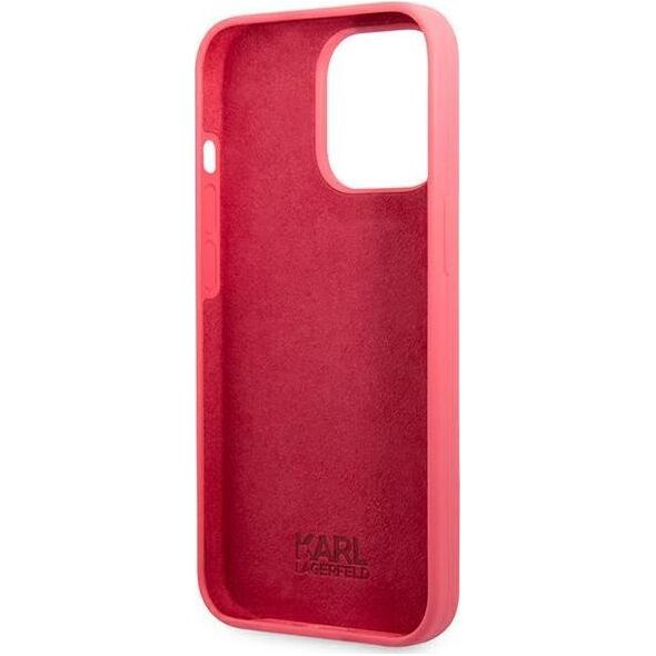Karl Lagerfeld Karl Lagerfeld KLHCP13XSLMP1PI iPhone 13 Pro Max 6,7" hardcase fuksja/fuchsia Silicone Plaque
