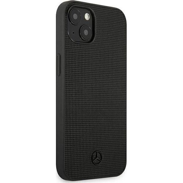 Mercedes Mercedes MEHCP13MMBLBK iPhone 13 6,1" czarny/black hardcase Leather Meshed Metal Logo