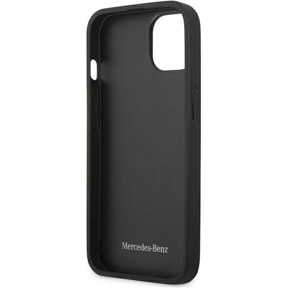 Mercedes Mercedes MEHCP13MMBLBK iPhone 13 6,1" czarny/black hardcase Leather Meshed Metal Logo