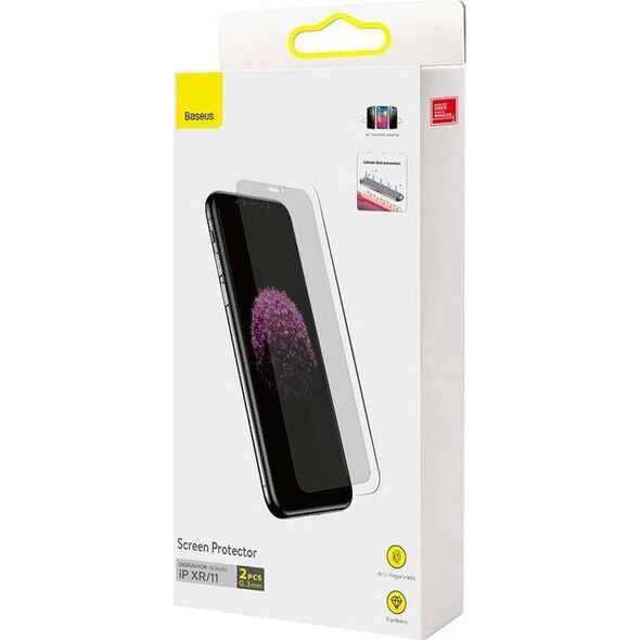 Baseus Szkło hartowane z filtrem prywatyzującym 0.3mm Baseus do iPhone XR / 11 (2szt.)