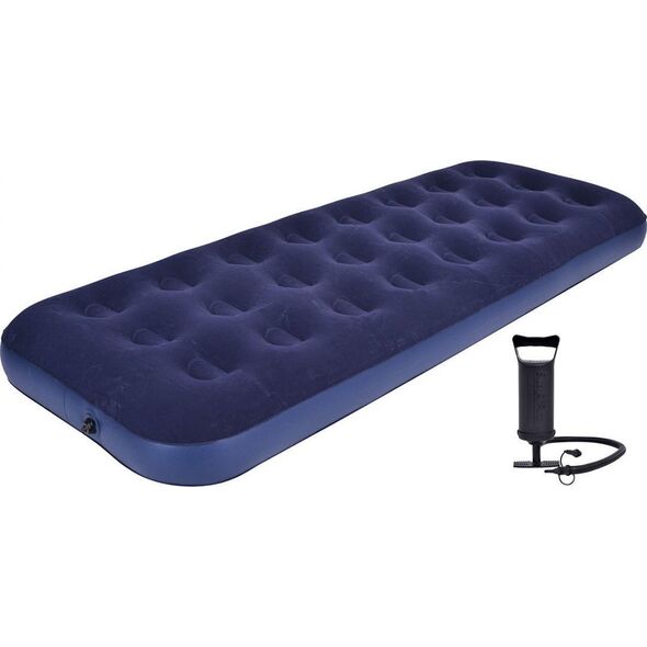 Avenli Materac flokowany 1 osobowy 191x73x22cm z pompką 2w1