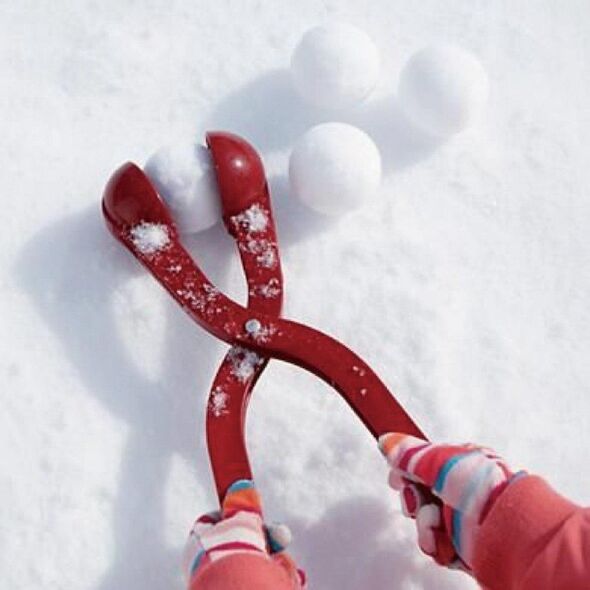 Prosperplast Śnieżkomat ballmaker snowball do robienia kulek śnieżnych pojedynczy czerwony