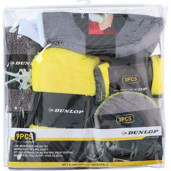 Dunlop Zestaw do mycia samochodu DUNLOP 9 elementów