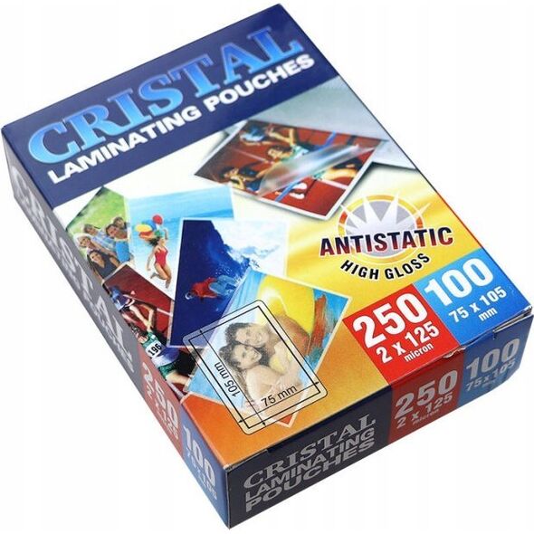 Argo Folia do laminowania 75x105mm ARGO 327512 błyszcząca 125mic 100 szt
